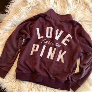 PINK Half Zip Sweatshirt